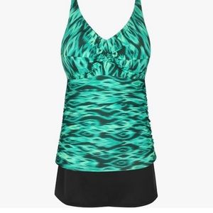 NWT JINXUEER Size 26W Tankini Set 2 Pieces